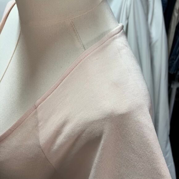 New Lanston Revolve Baby Pink Scoop Neck Tee Dress‎ Womens Medium Swing USA Made - Picture 5 of 14